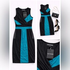 Black and Teal Dress